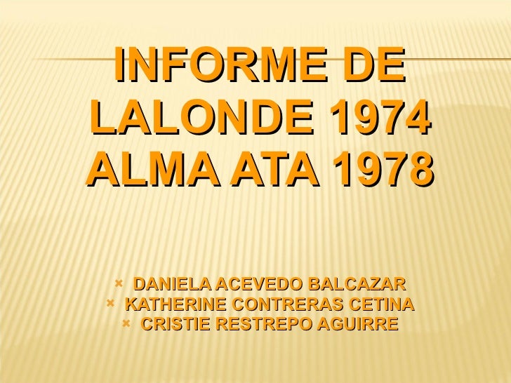 informe lalonde